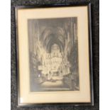 Albany E.Howarth Original etching ''Winchester'' signed by the artist. [85x65cm]