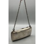 Birmingham silver ladies purse produced by William Aitken. [90grams] [5x11cm]