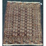 Indian hand made ornate design rug. [145x127cm]