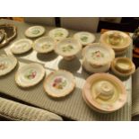 Large collection of Victorian fruit pattern dinner ware and susie cooper dinner ware.