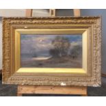 19th Century oil on canvas within a moulded frame, signed by the artist. [47x67cm]