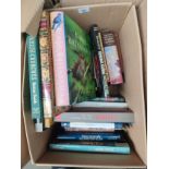 Box of books to include Architectural books and bird books.