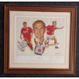 Peter Deighan Artists proof 1/6, limited edition of Michael Owen titled ''Golden Boy'' , signed by