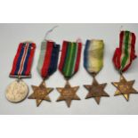 Five WW2 Medals- Four Star medals.