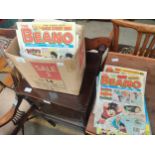 A box of over 80 1990s Beano comics.