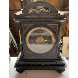 Victorian slate mantel clock