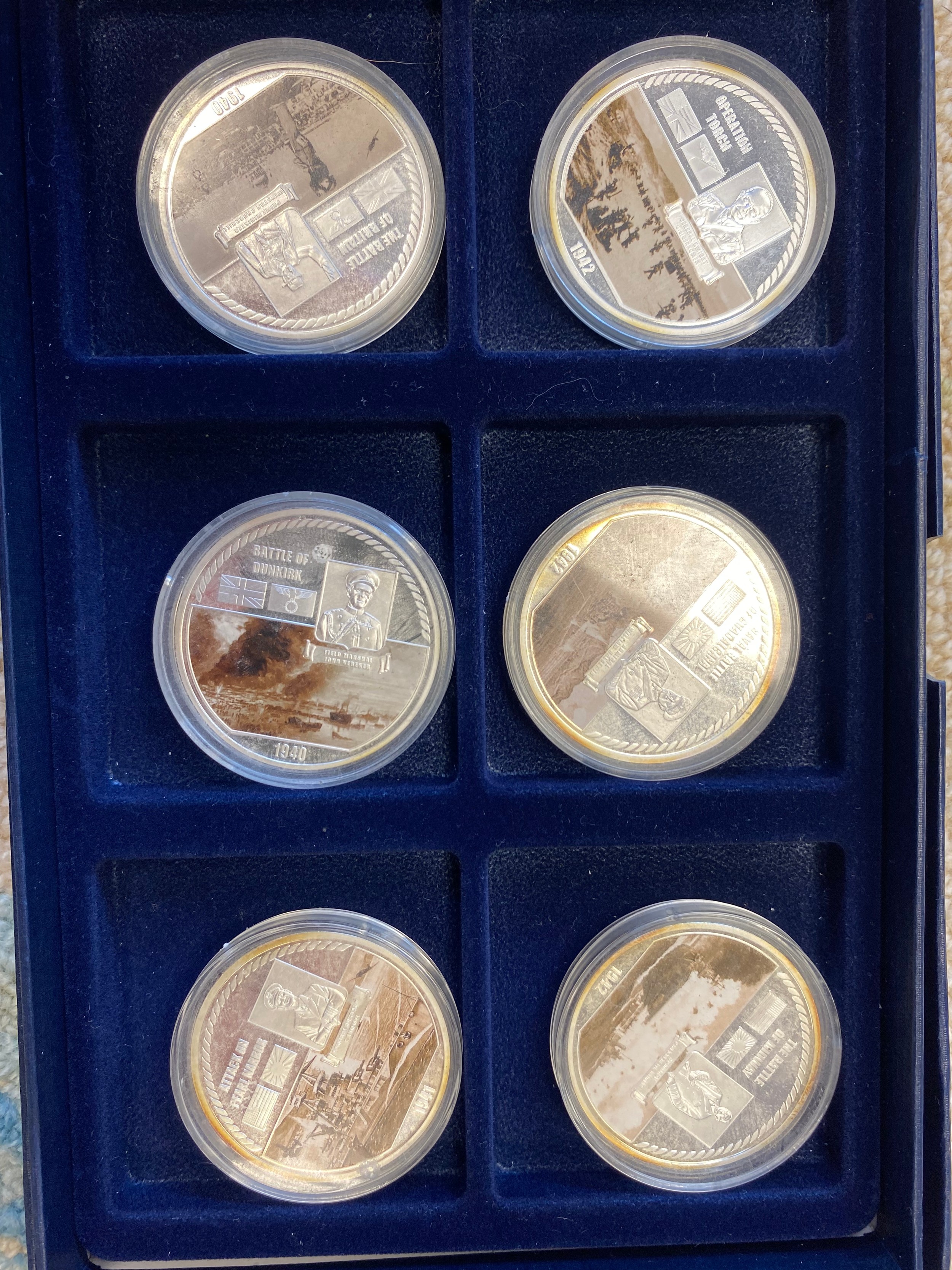 Large collection of gold and silver plated Royalty and Commemorative cased coins, comes with - Image 3 of 18