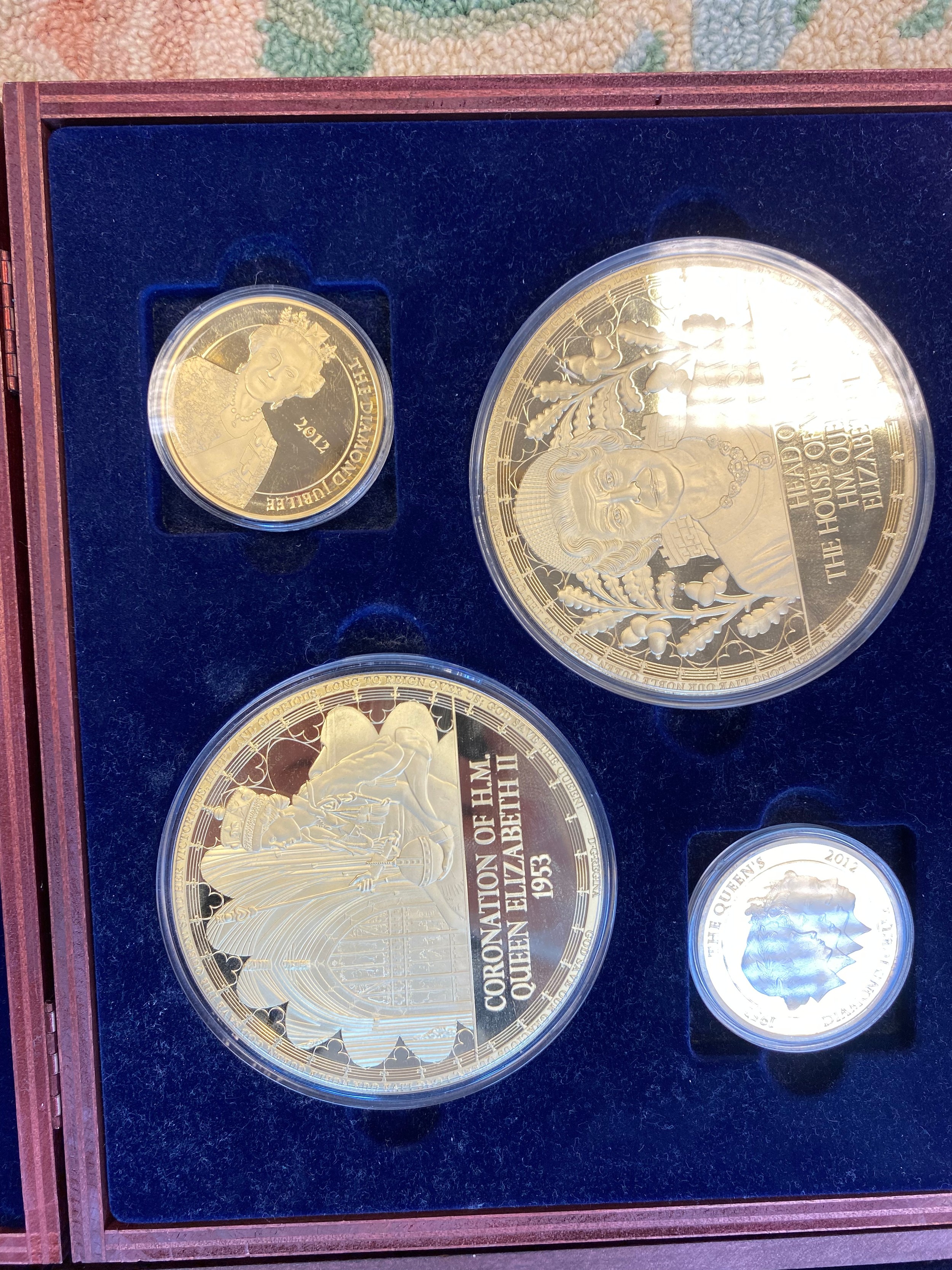 Large collection of gold and silver plated Royalty and Commemorative cased coins, comes with - Image 17 of 18