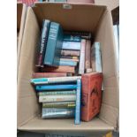 A Box of vintage books includes captain all by w w Jacobs, bulleid last giant of steam, our age by