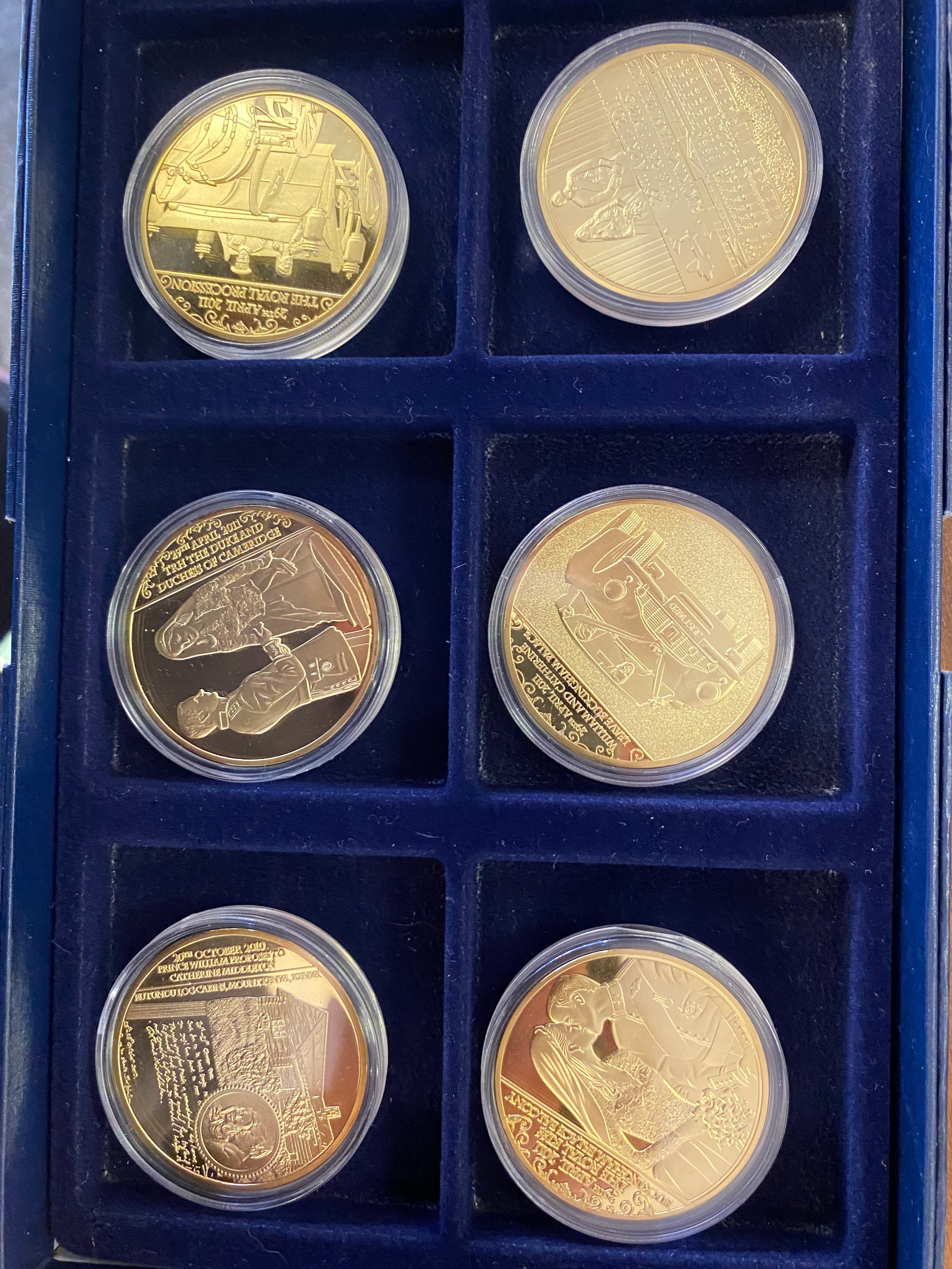 Large collection of gold and silver plated Royalty and Commemorative cased coins, comes with - Image 4 of 18