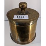 WW1 Trench Art heavy brass lidded box [1915]
