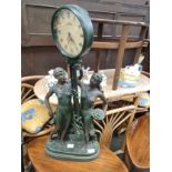 Juliana quarts figural pendulum clock