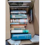 A Box of various books to include the book of death, shell guide to Ireland, the aunts story by