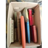 A Box of various old books to include the dark flower by John Galsworthy, Peggy by Mary damant, a