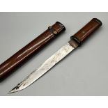 Antique Japanese Tanto dagger/ knife. Lacquered handle and scabbard. [29cm in length]