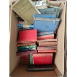 Box of antique books to include The Reminiscences of Sir Henry Hawkins, Mind You I've said