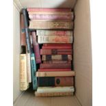A Box of antique books includes Poor jack Marryaf, my dearest Augusta by bodley head, the water