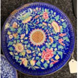 A lot of two Chinese enamel dishes [largest-26cm]