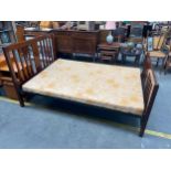 Edwardian double bed frame with mattress