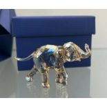 Swarovski crystal Elephant sculpture with original box. [5cm high]