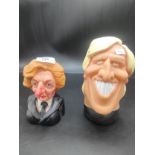 1984 spitting image Margaret Thatcher squeaky toy together with Greg Norman golf club cover