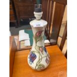Large Moorcroft Orchid pattern table lamp