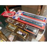 A Selection of mainline wagons along with Jouef boxed train carriages