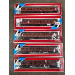 5 Boxed Lima Train carriage models