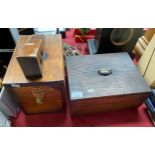 2 Vintage Style shoe polish boxes