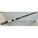 Birmingham silver mounted and ebonised wood baton [52cm in length]