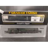 Two Graham Farish by Bachmann boxed train loco and tender models