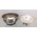 Birmingham and London silver sugar bowls. [204grams]