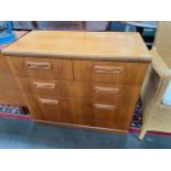 A Mid century 2x2 chest of drawers