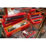 A Selection of hornby and lima boxed models to include Hornby diesel loco, boxed carriages and