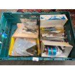 A Crate of fishing fly tying accessories