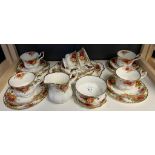 Royal Albert Old Country Roses tea set [22 pieces]