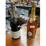 A Bottle of 1967 Louis Roederer Cristal Champagne along with A Bottle of berry Bro & rudd ltd French