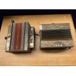 Two vintage Hohner accordions