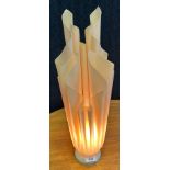 Georgia Jacobs 'Athena' table top lamp. Icon Design. [51cm high] [Small fold to one of the tips- see