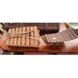 2 Old Xylophones with accessories