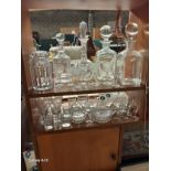 A Collection of Crystal ware to include Georgian decanter and stopper