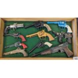 A Collection of mixed vintage childrens cap guns; Tigermatic, Shot'n Iron, Fireball, lone Star,