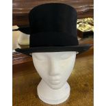 Antique top hat. Head Area 15 cm width & Length 19 cm .