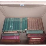 A Box of antique books to include Grabbes poetical works, A Collection of books of Longmans & co