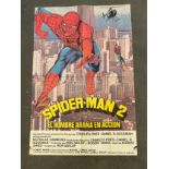 An Original Spiderman man 2 advertising poster dated 1978