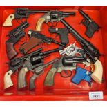 A Collection of vintage children's cap guns; Buntline Special, Lone Star Snubnose, Lone Star Ramrod,