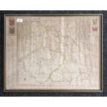 Antique framed map [53x67cm]