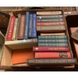 A Box of books includes the folio Society by Paul scott and other books