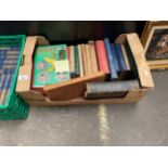 A Box of Antique and modern books to include Eagles Sport annuals dated 1955, antique story books