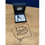 A Lot of silver jewellery; includes silver gate bracelet, Rennie Mackintosh style necklace/